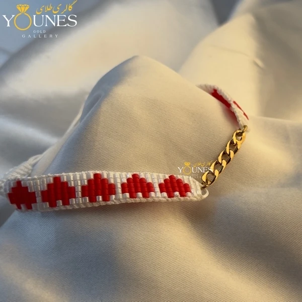دستبند میوکی قلبی کارتیر طلا